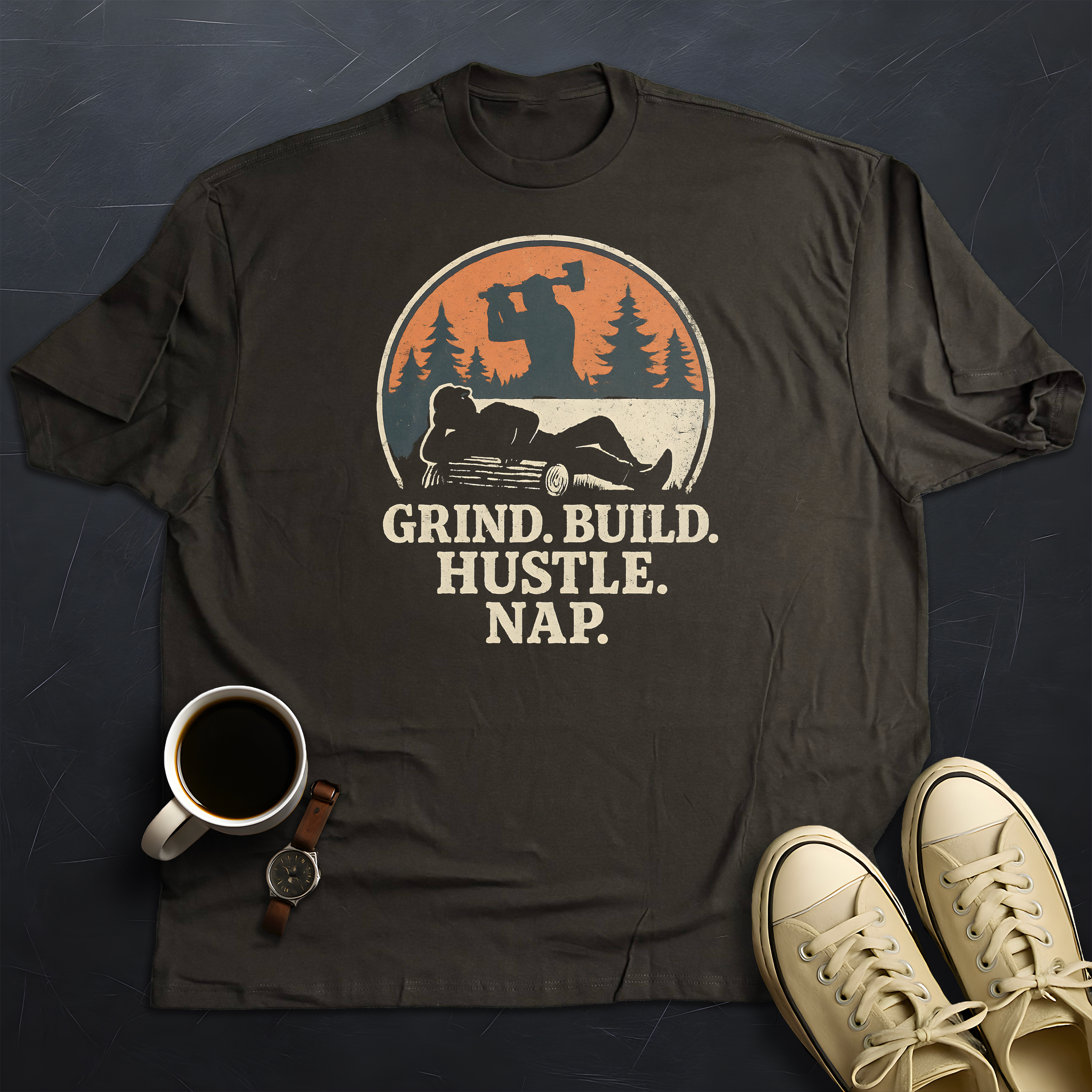 Grind Build Hustle Nap 3